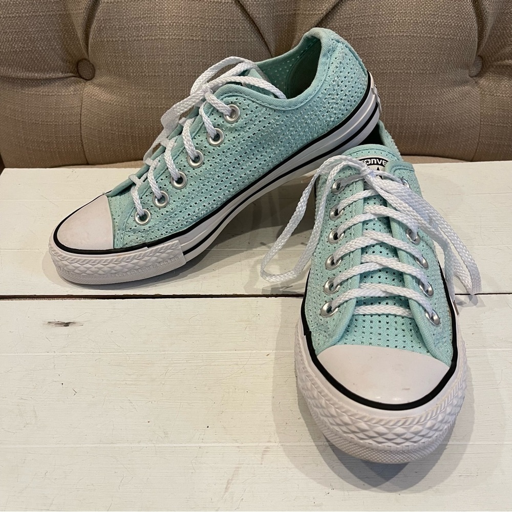 Converse Chuck Taylor Perfed Canvas Summer Ox Women's Size US 7 Motel Pool Blue